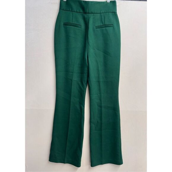 Halogen x Atlantic Pacific green high waisted trousers workwear office sz 8 - Picture 10 of 10